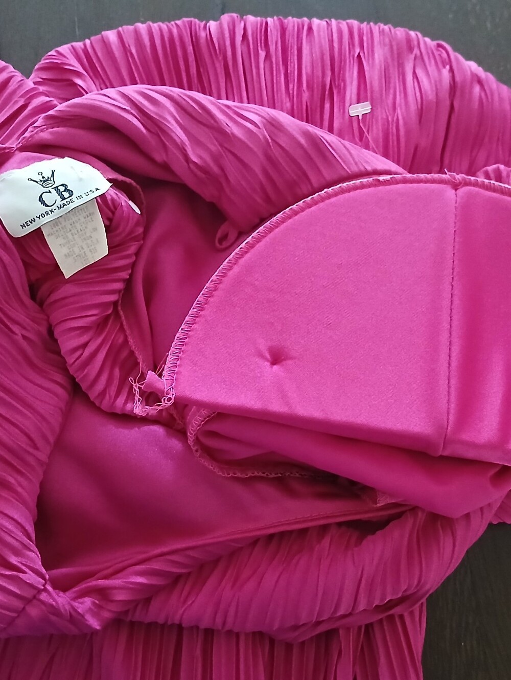Plus Size Pink Tunic Scruntched Women's Top Padded Shoulders Size:2XL - Picture 9 of 9